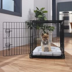 Frisco Heavy Duty Fold & Carry Double Door Collapsible Wire Dog Crate