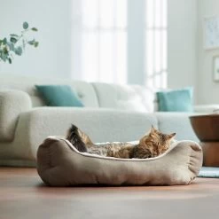 Frisco Rectangular Bolster Cat & Dog Bed -Pet Supplies Shop 113275 PT2. AC SS1800 V1657655271