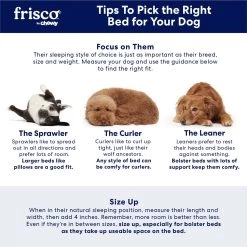 Frisco Rectangular Bolster Cat & Dog Bed -Pet Supplies Shop 113275 PT7. AC SS1800 V1668203951