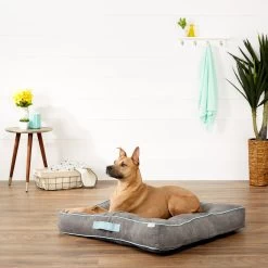Frisco Tufted Square Pillow Cat & Dog Bed W/ Removable Cover