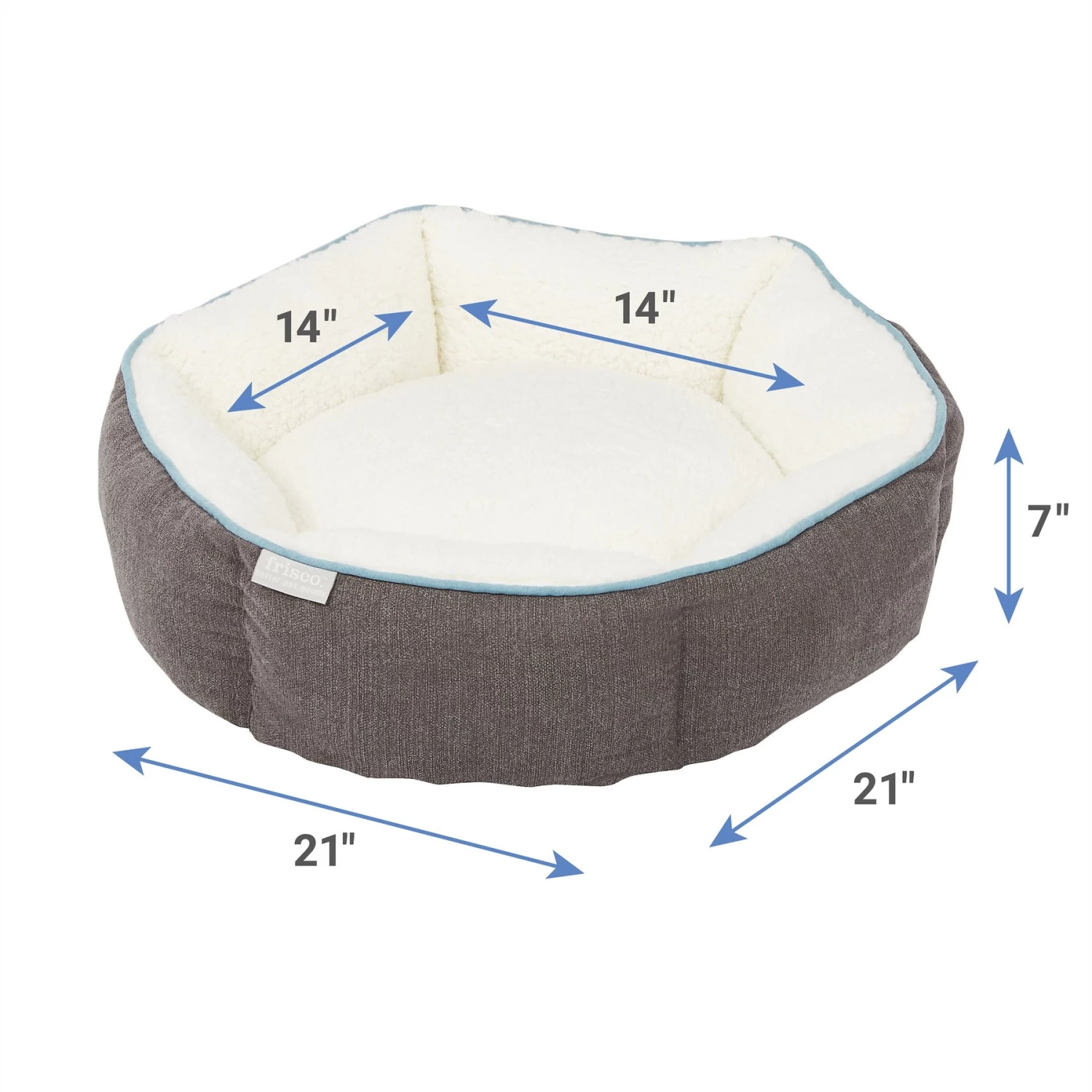 Frisco Sherpa Hexagon Bolster Cat & Dog Bed Frisco Sherpa Hexagon Bolster Cat & Dog Bed -Pet Supplies Shop 144813 PT1. AC SS1800 V1635534998