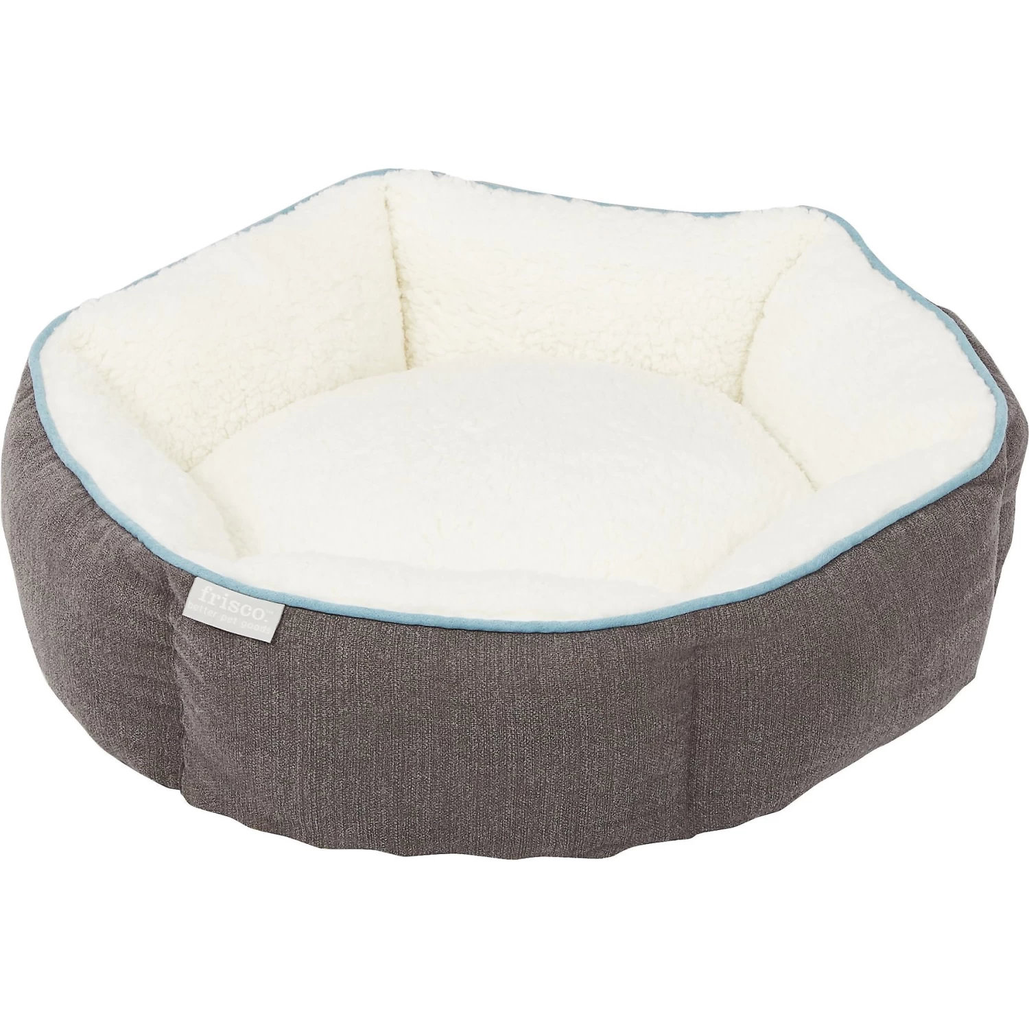 Frisco Sherpa Hexagon Bolster Cat & Dog Bed Frisco Sherpa Hexagon Bolster Cat & Dog Bed -Pet Supplies Shop 144813 PT2. AC SS1800 V1566404009