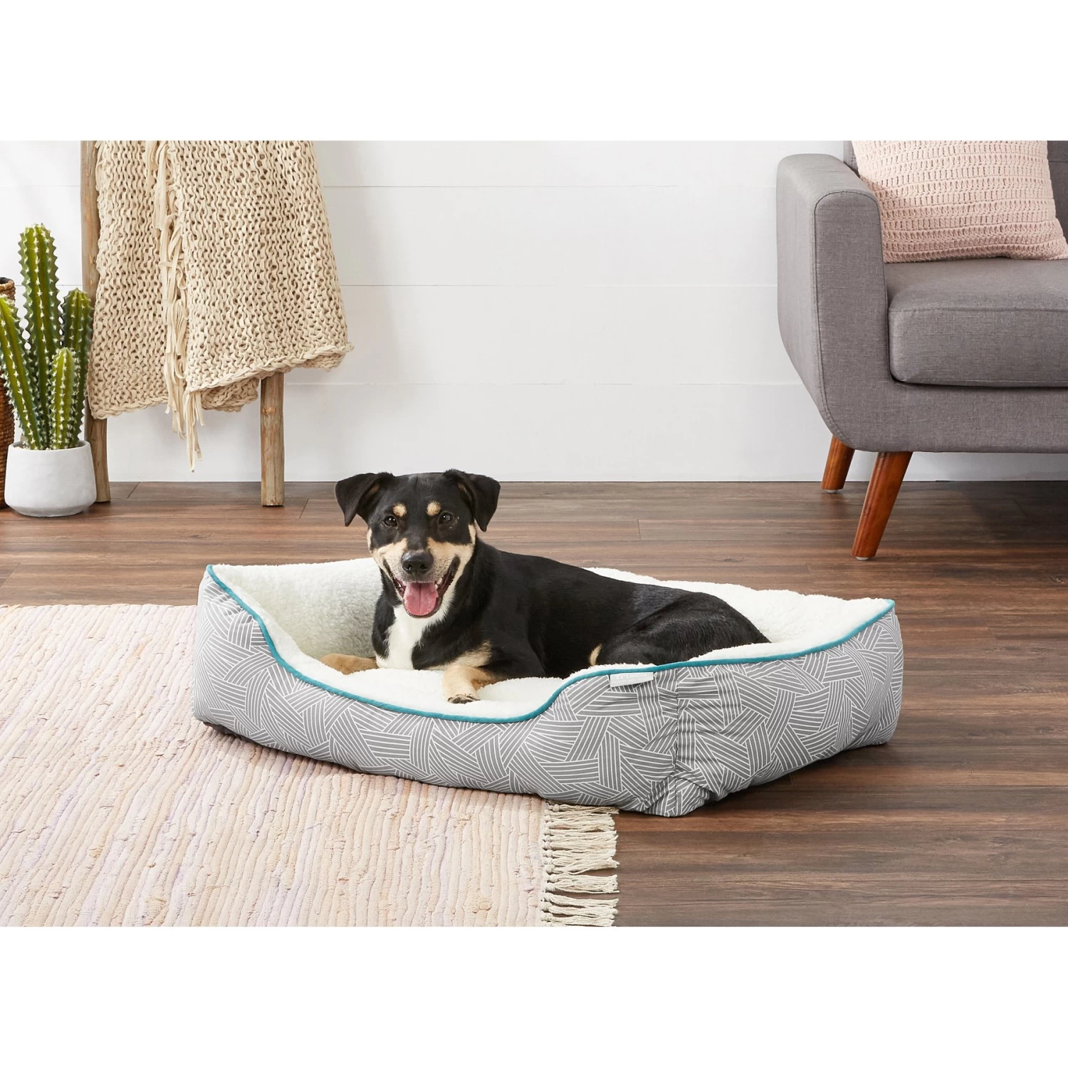 Frisco Sherpa Rectangular Bolster Cat & Dog Bed Frisco Sherpa Rectangular Bolster Cat & Dog Bed -Pet Supplies Shop 144851 MAIN. AC SS1800 V1568843576