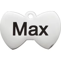 Frisco Stainless Steel Personalized Dog & Cat ID Tag, Bow Tie -Pet Supplies Shop 152997 PT2. AC SS1800 V1548964668