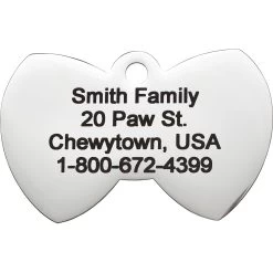 Frisco Stainless Steel Personalized Dog & Cat ID Tag, Bow Tie -Pet Supplies Shop 152997 PT3. AC SS1800 V1548964672