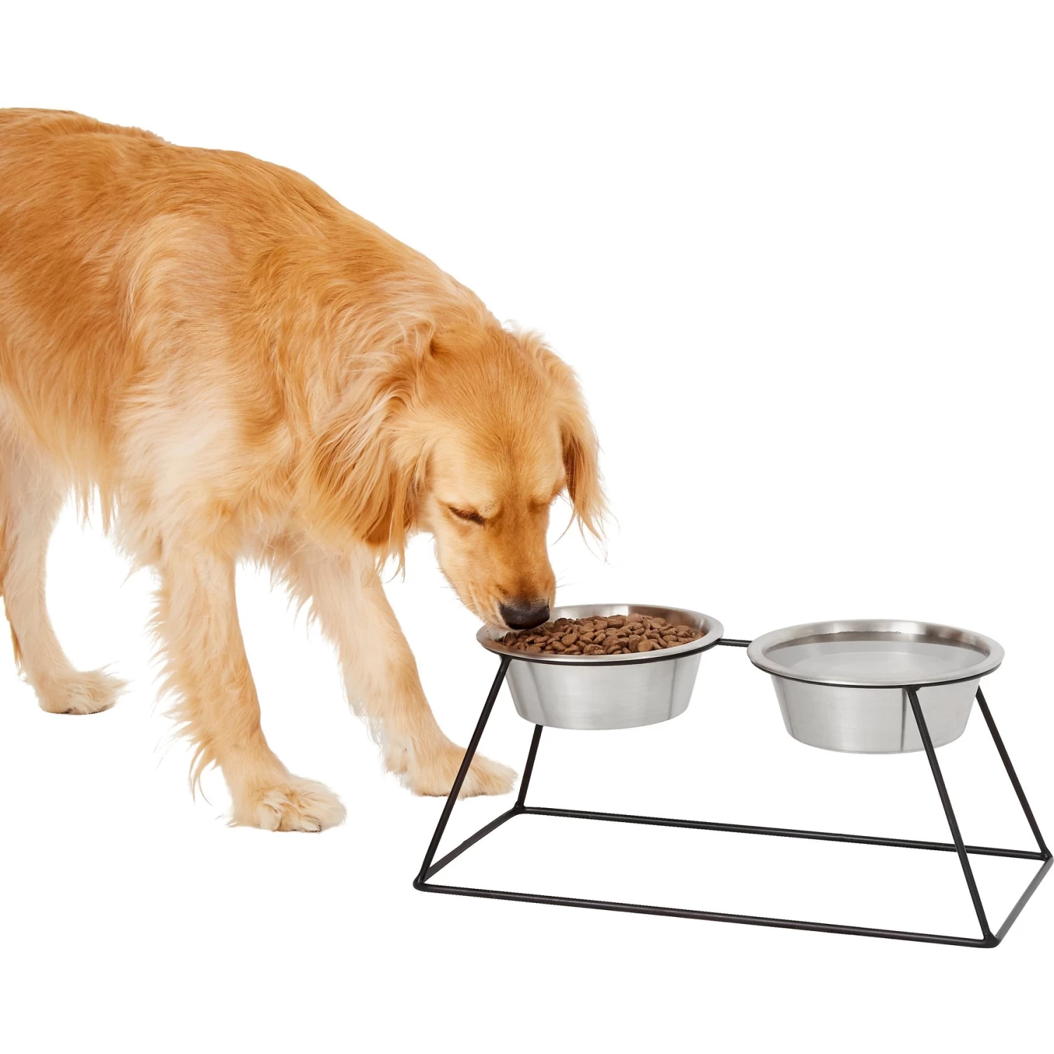 Frisco Pyramid Elevated Stainless Steel Double Diner Dog & Cat Bowl Frisco Pyramid Elevated Stainless Steel Double Diner Dog & Cat Bowl -Pet Supplies Shop 159884 MAIN. AC SS1800 V1583424776