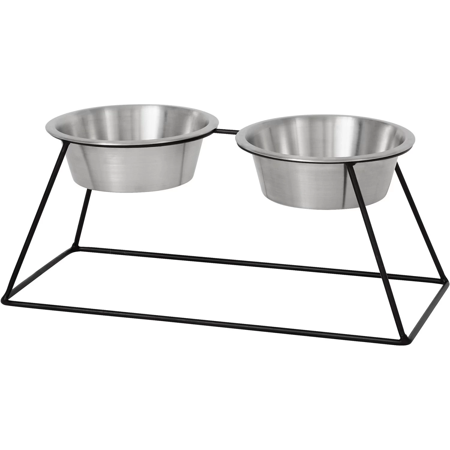 Frisco Pyramid Elevated Stainless Steel Double Diner Dog & Cat Bowl Frisco Pyramid Elevated Stainless Steel Double Diner Dog & Cat Bowl -Pet Supplies Shop 159884 PT2. AC SS1800 V1583424781