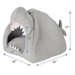 Frisco Novelty Shark Covered Cat & Dog Bed -Pet Supplies Shop 165339 PT3. AC SS1800 V1627580569