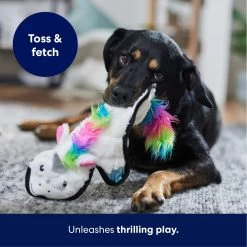 Frisco Unicorn Stuffing-Free Flat Plush Squeaky Dog Toy -Pet Supplies Shop 174737 PT4. AC SS1800 V1695671061