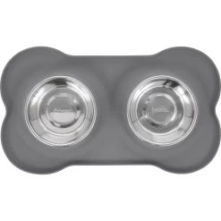 Frisco Silicone Stainless Steel Double Diner Dog & Cat Bowl -Pet Supplies Shop 215990 PT3. AC SS1800 V1591020095