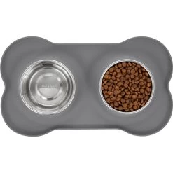 Frisco Silicone Stainless Steel Double Diner Dog & Cat Bowl -Pet Supplies Shop 215990 PT4. AC SS1800 V1591020097