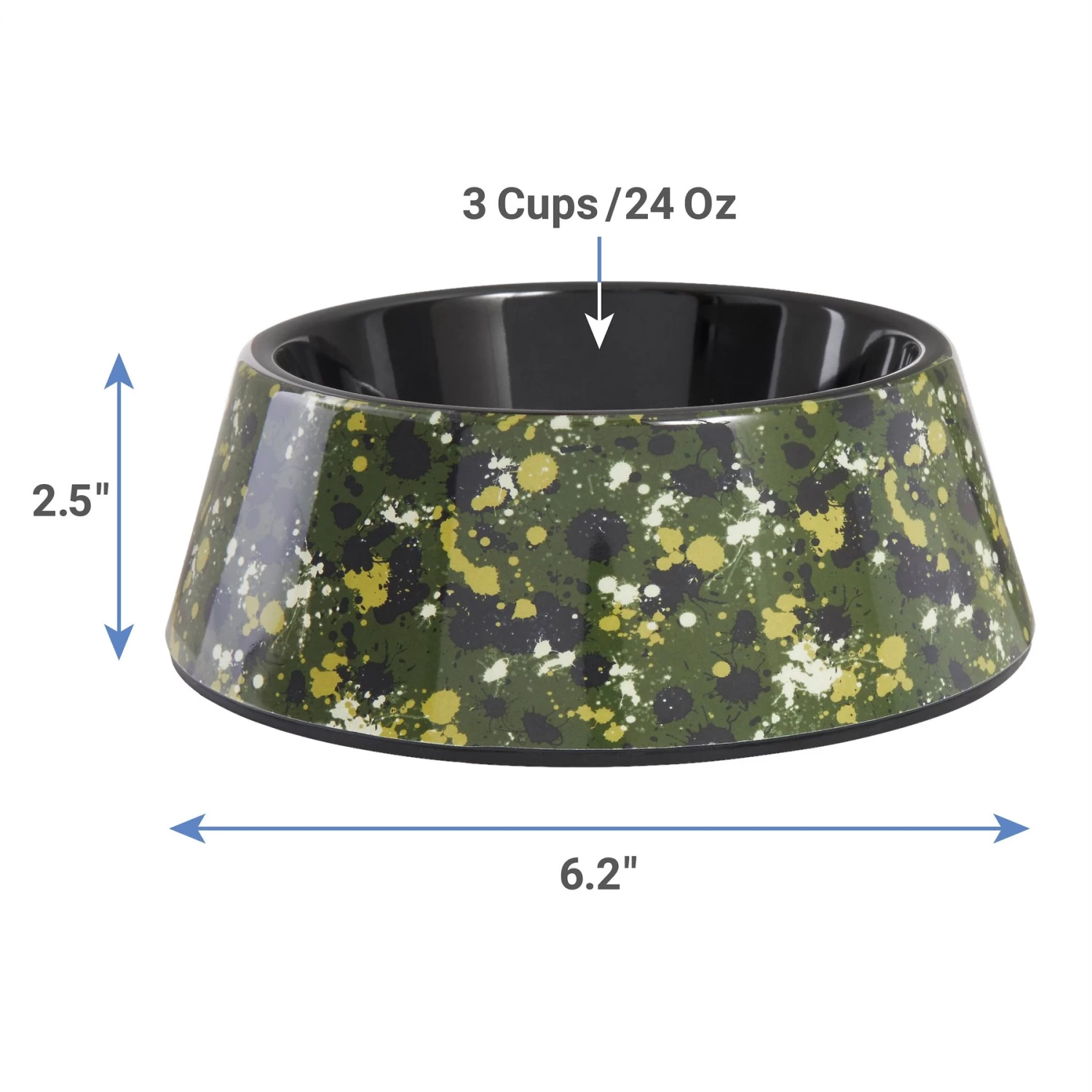 Frisco Camo Paint Splashed Melamine Bowl Frisco Camo Paint Splashed Melamine Bowl -Pet Supplies Shop 216066 PT1. AC SS1800 V1600374375