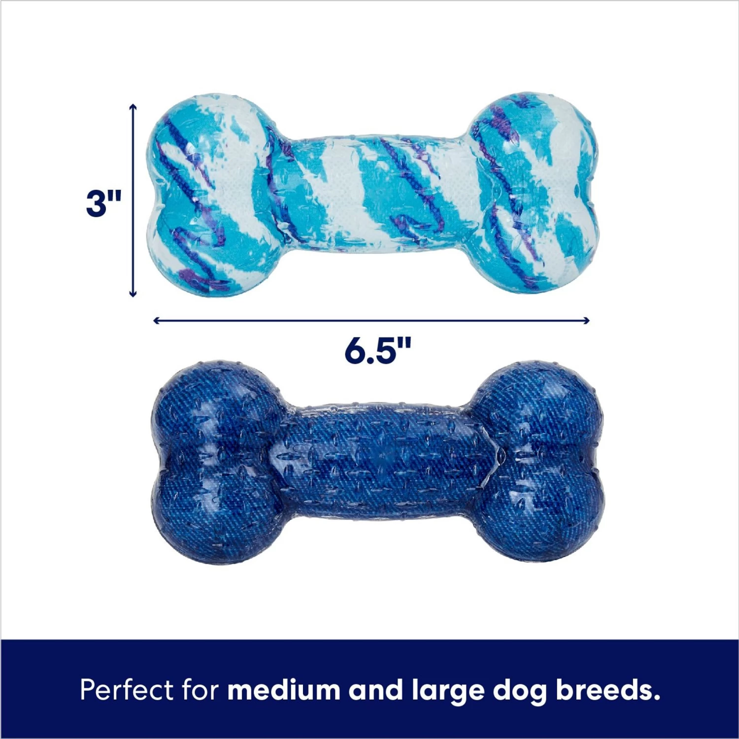 Frisco Retro Denim & Swirl TPR Bone Squeaky Dog Toy Frisco Retro Denim & Swirl TPR Bone Squeaky Dog Toy -Pet Supplies Shop 230341 PT1. AC SS1800 V1695748895