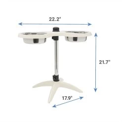 Frisco Adjustable Stainless Steel Double Elevated Dog Bowls -Pet Supplies Shop 232097 PT6. AC SS1800 V1605747106