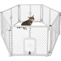 Frisco 6-Panel Plastic Exercise Dog Playpen, Light Gray -Pet Supplies Shop 252045 PT2. AC SS1800 V1611089724