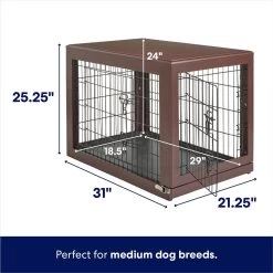 Frisco Double Door Furniture Style Dog Crate, Brown 1 Frisco Double Door Furniture Style Dog Crate, Brown -Pet Supplies Shop 253033 PT1. AC SS1800 V1645799199