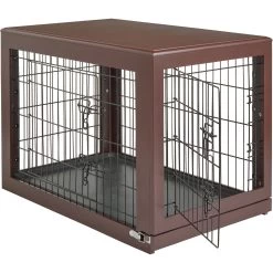 Frisco Double Door Furniture Style Dog Crate, Brown 2 Frisco Double Door Furniture Style Dog Crate, Brown -Pet Supplies Shop 253033 PT3. AC SS1800 V1617644270