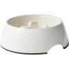 Frisco Melamine Slow Feed Dog & Cat Bowl With Gold Trim