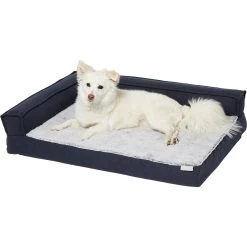 Frisco Faux Felt Orthopedic Corner Sofa Bolster Dog Bed W/Removable Cover -Pet Supplies Shop 255190 PT2. AC SS1800 V1616074455