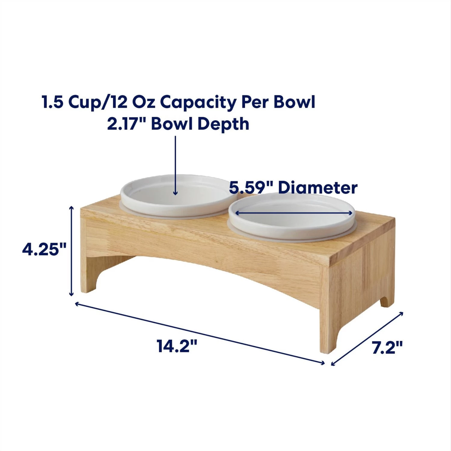 Frisco Ceramic Dog & Cat Double Diner with Elevated Wood Stand Frisco Ceramic Dog & Cat Double Diner With Elevated Wood Stand -Pet Supplies Shop 256052 PT1. AC SS1800 V1685732022