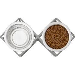 Frisco Elevated Diamond Stainless Steel Double Diner Dog & Cat Bowl -Pet Supplies Shop 257147 PT3. AC SS1800 V1612367490