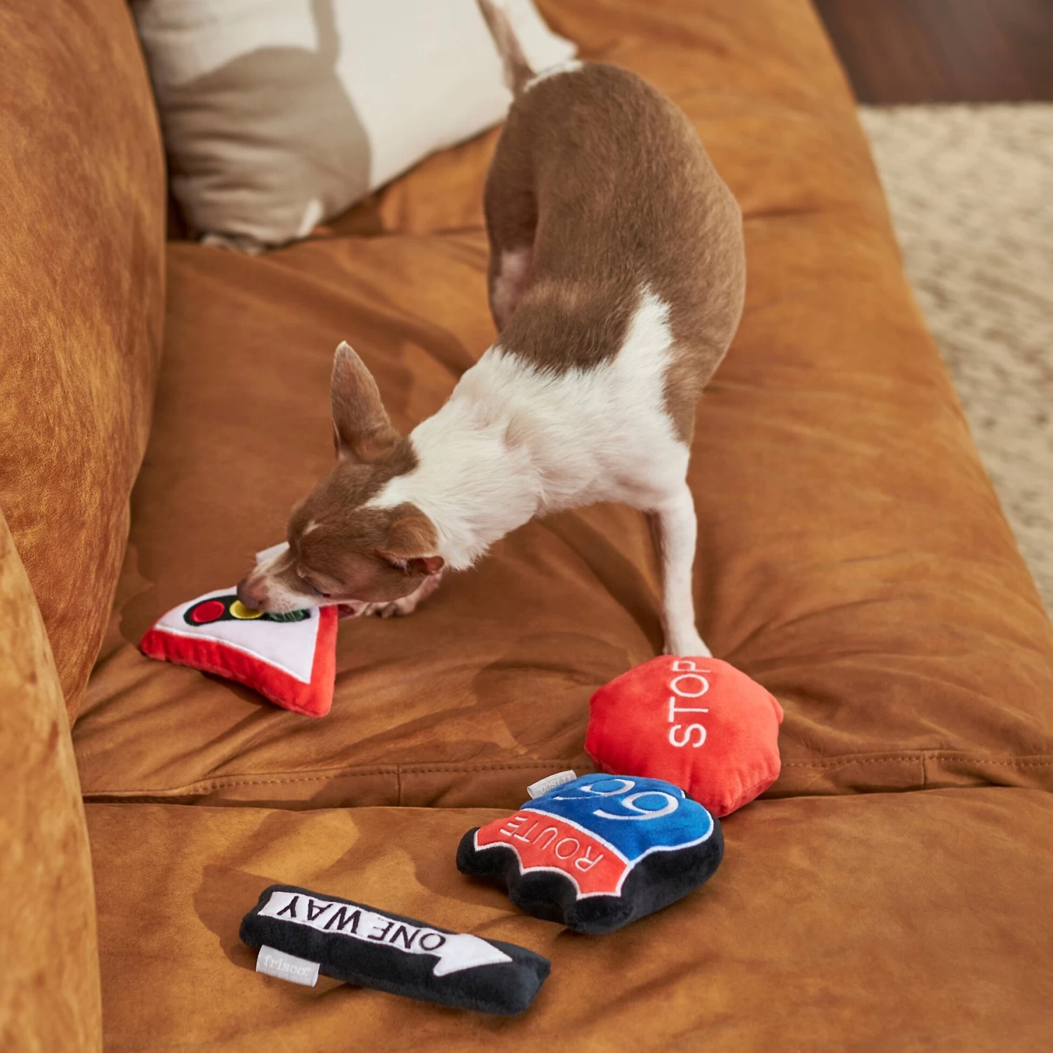 Frisco Road Trip Traffic Signs Plush Squeaky Dog Toy, 4 count Frisco Road Trip Traffic Signs Plush Squeaky Dog Toy, 4 Count -Pet Supplies Shop 262016 PT3. AC SS1800 V1618598528