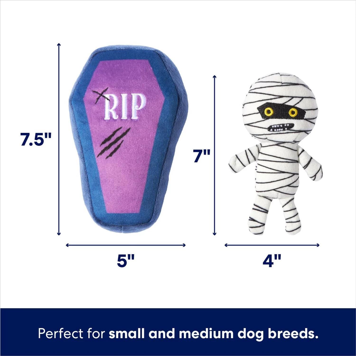 Frisco Halloween Mummy & Coffin Plush Squeaky Dog Toy Frisco Halloween Mummy & Coffin Plush Squeaky Dog Toy -Pet Supplies Shop 270437 PT1. AC SS1800 V1689878402