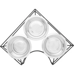Frisco Multi Pet Feeding Corner 3-Bowls Stainless Steel Dog & Cat Bowl -Pet Supplies Shop 277561 PT4. AC SS1800 V1627935444