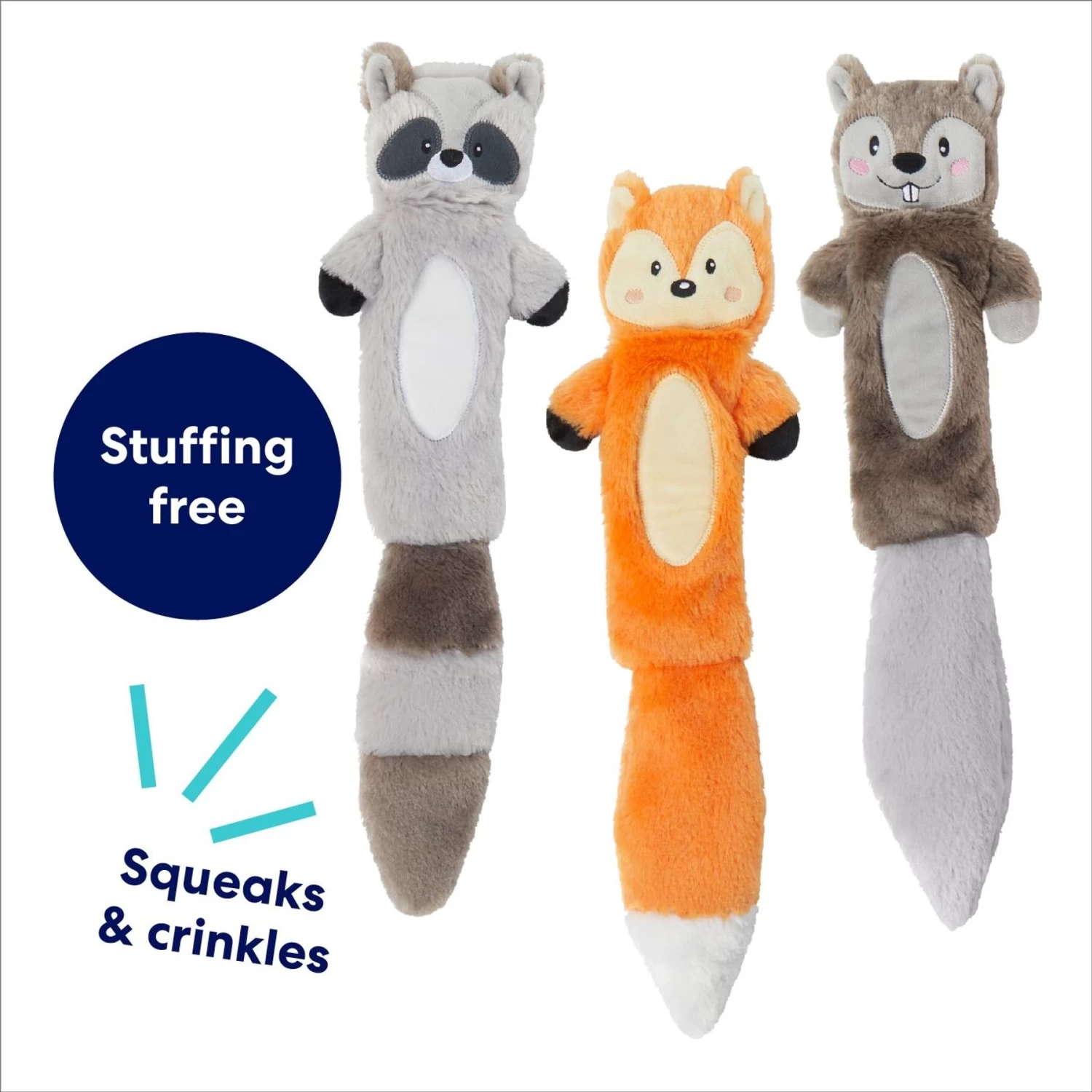 Frisco Forest Friends Stuffing-Free Skinny Plush Squeaky Dog Toy Frisco Forest Friends Stuffing-Free Skinny Plush Squeaky Dog Toy -Pet Supplies Shop 286571 PT2. AC SS1800 V1695760988