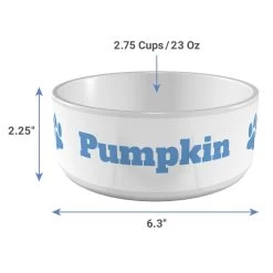 Frisco Paw Print Ceramic Personalized Dog Bowl -Pet Supplies Shop 286982 PT3. AC SS1800 V1636036346
