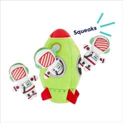 Frisco Holiday Rocket Ship Hide & Seek Puzzle Plush Squeaky Dog Toy -Pet Supplies Shop 287101 PT3. AC SS1800 V1695670693