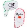 Frisco Holiday Thought Bubble Plush Squeaky Dog Toy, 2 Count
