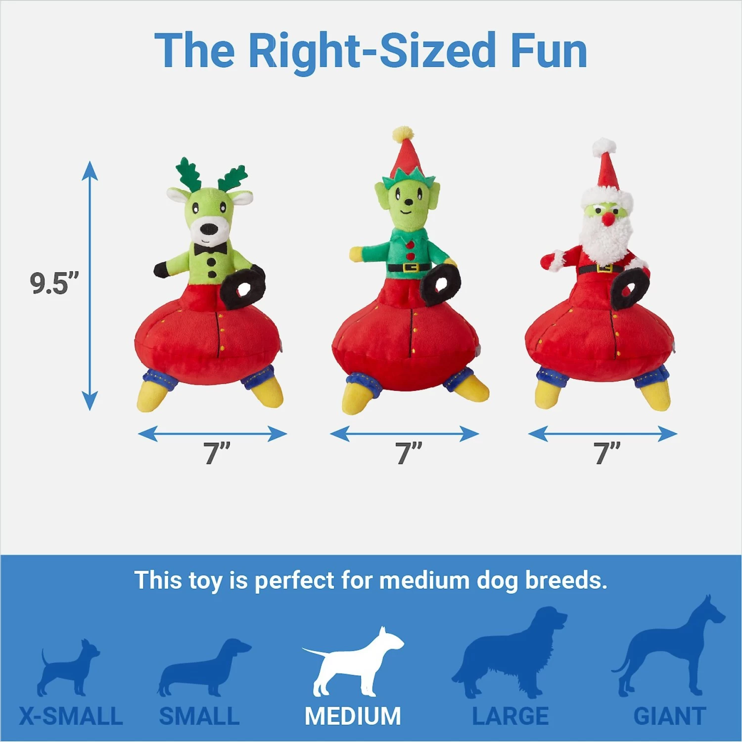 Frisco Holiday Alien Santa & Friends UFO's Plush Squeaky Dog Toy, 3 count Frisco Holiday Alien Santa & Friends UFO's Plush Squeaky Dog Toy, 3 Count -Pet Supplies Shop 287199 PT1. AC SS1800 V1637704648