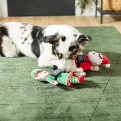 Frisco Holiday Bad Santa & Elf Plush Squeaky Dog Toy -Pet Supplies Shop 287223 PT3. AC SS1800 V1632773570