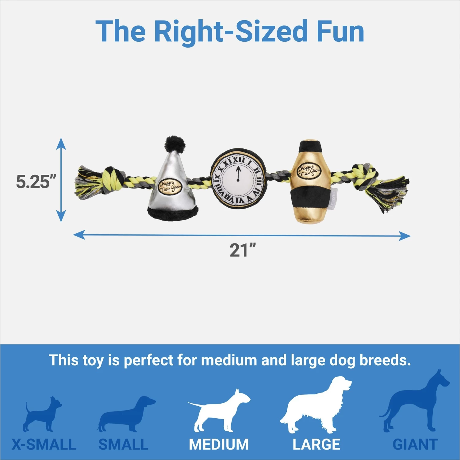 Frisco New Year's Eve Midnight Countdown Plush with Rope Squeaky Dog Toy Frisco New Year's Eve Midnight Countdown Plush With Rope Squeaky Dog Toy -Pet Supplies Shop 288478 PT1. AC SS1800 V1640718448