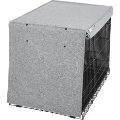 Frisco Faux Linen Dog Crate Cover -Pet Supplies Shop 289630 PT3. AC SS1800 V1644248867