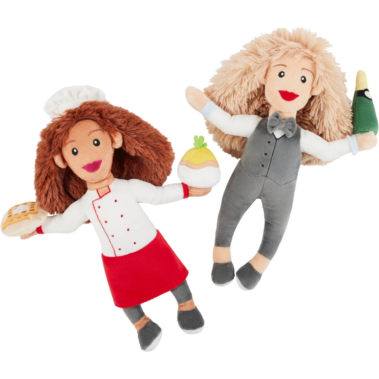 Frisco Brunch Chef & Waitress Plush Squeaky Dog Toy, 2 count Frisco Brunch Chef & Waitress Plush Squeaky Dog Toy, 2 Count -Pet Supplies Shop 297278 MAIN. AC SS1800 V1642086299