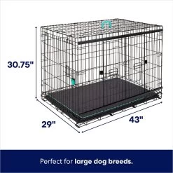 Frisco Heavy Duty Enhanced Lock Sliding Double Door Fold & Carry Wire Dog Crate & Mat Kit 1 Frisco Heavy Duty Enhanced Lock Sliding Double Door Fold & Carry Wire Dog Crate & Mat Kit -Pet Supplies Shop 297461 PT1. AC SS1800 V1633625193