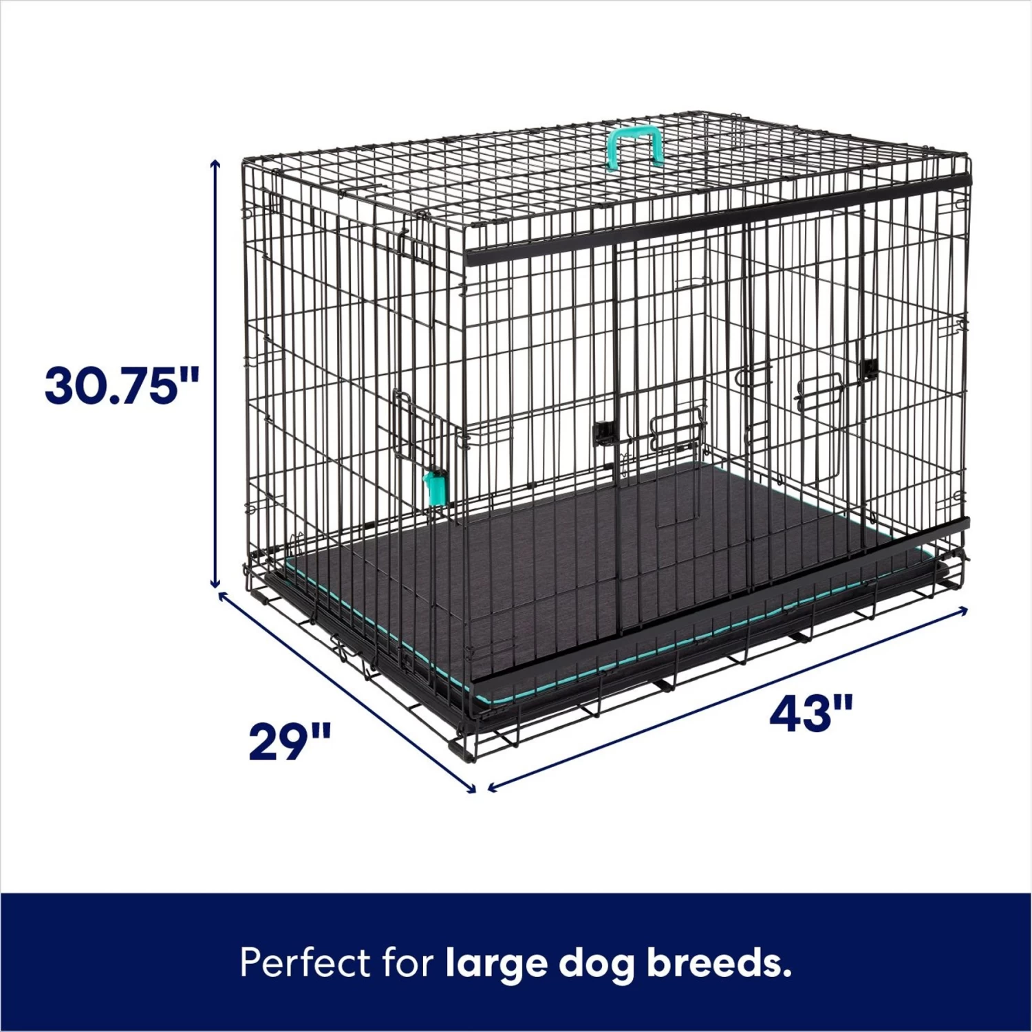 Frisco Heavy Duty Enhanced Lock Sliding Double Door Fold & Carry Wire Dog Crate & Mat Kit Frisco Heavy Duty Enhanced Lock Sliding Double Door Fold & Carry Wire Dog Crate & Mat Kit -Pet Supplies Shop 297461 PT1. AC SS1800 V1633625193