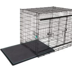 Frisco Heavy Duty Enhanced Lock Sliding Double Door Fold & Carry Wire Dog Crate & Mat Kit, 54 Inch -Pet Supplies Shop 297463 PT4. AC SS1800 V1633115460