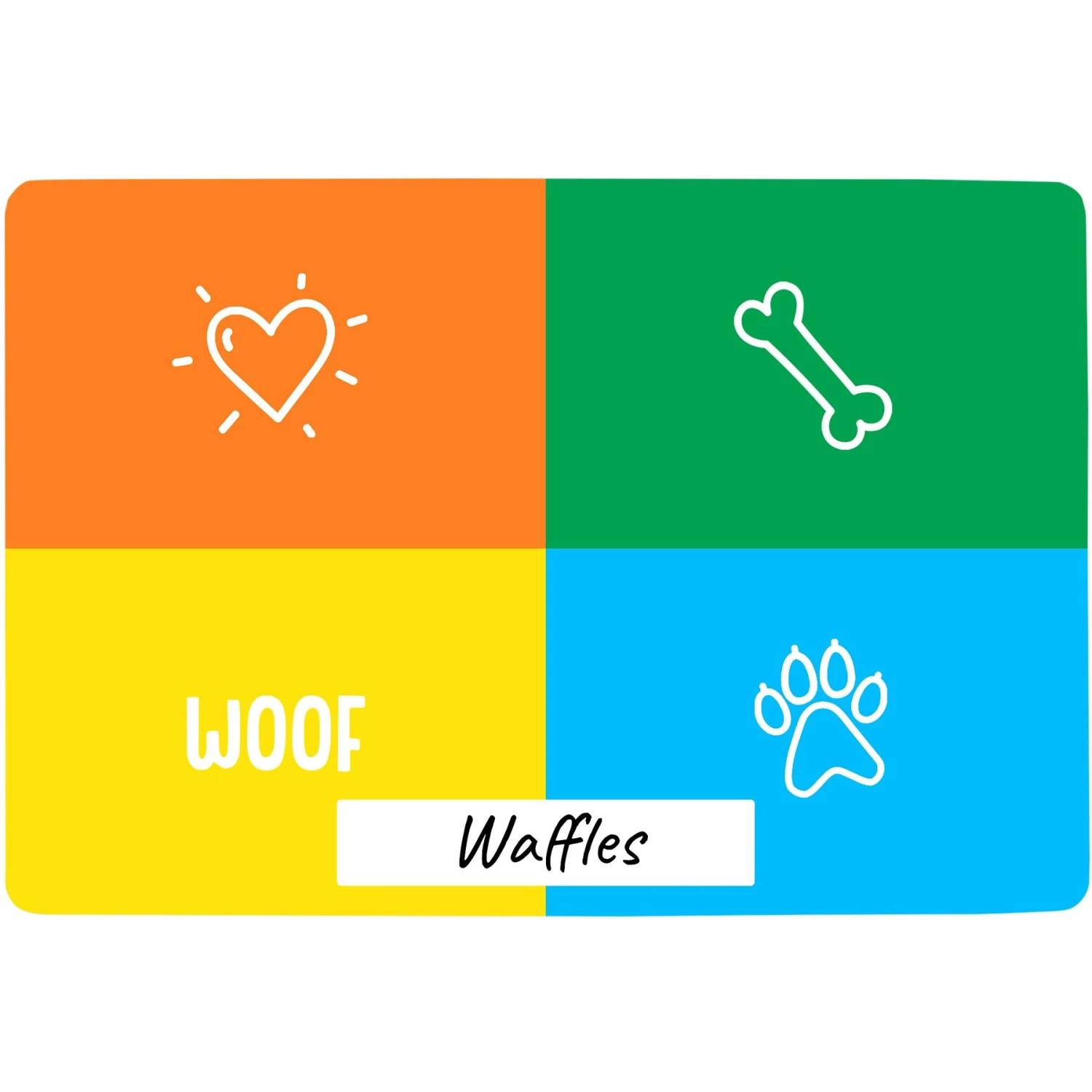 Frisco Woof Personalized Dog & Cat Placemat Frisco Woof Personalized Dog & Cat Placemat -Pet Supplies Shop 299560 MAIN. AC SS1800 V1636048025