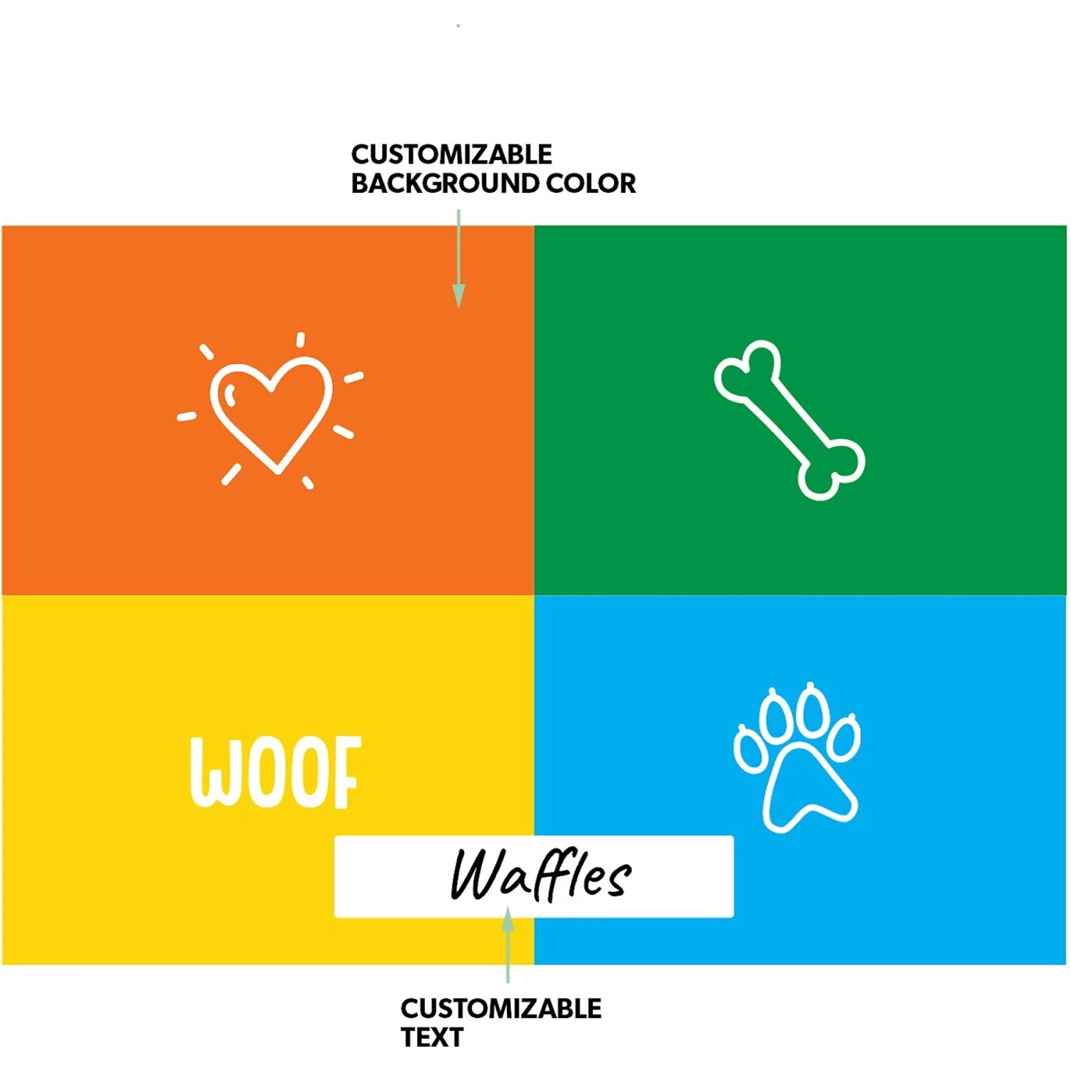 Frisco Woof Personalized Dog & Cat Placemat Frisco Woof Personalized Dog & Cat Placemat -Pet Supplies Shop 299560 PT1. AC SS1800 V1636047781