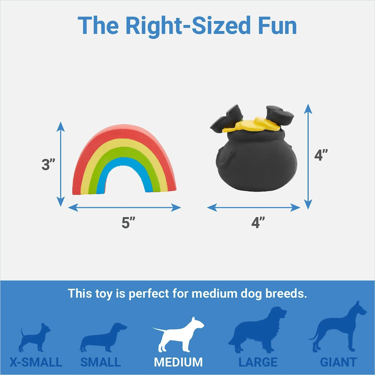Frisco St. Patrick's Rainbow and Pot of Gold Latex Squeaky Dog Toy Frisco St. Patrick's Rainbow And Pot Of Gold Latex Squeaky Dog Toy -Pet Supplies Shop 303136 PT1. AC SS1800 V1643213545