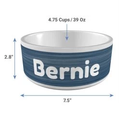Frisco Personalized Heathered Ceramic Dog Bowl, 4.75-cup, 38oz -Pet Supplies Shop 306767 PT3. AC SS1800 V1636036369