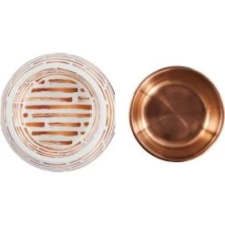 Frisco Copper Print Design Stainless Steel Dog & Cat Bowl -Pet Supplies Shop 311975 PT4. AC SS1800 V1643391116