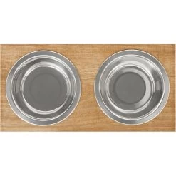 Frisco Premium Wood Elevated Stainless Steel Double Diner Dog & Cat Bowl 3 Frisco Premium Wood Elevated Stainless Steel Double Diner Dog & Cat Bowl -Pet Supplies Shop 331490 PT4. AC SS1800 V1657656892