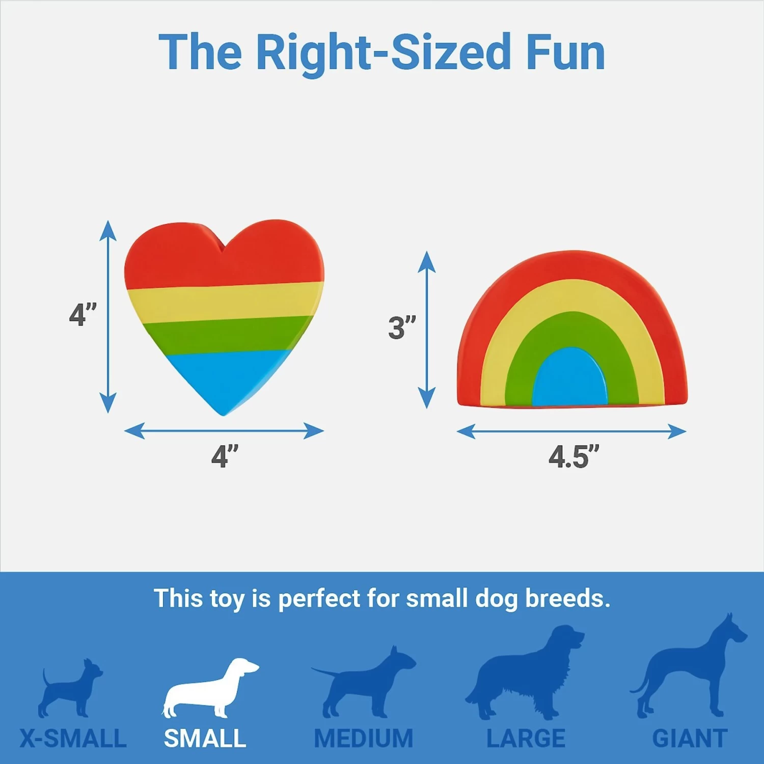 Frisco Pride Rainbow & Heart Latex Squeaky Dog Toy, 2 count Frisco Pride Rainbow & Heart Latex Squeaky Dog Toy, 2 Count -Pet Supplies Shop 331632 PT1. AC SS1800 V1649785002