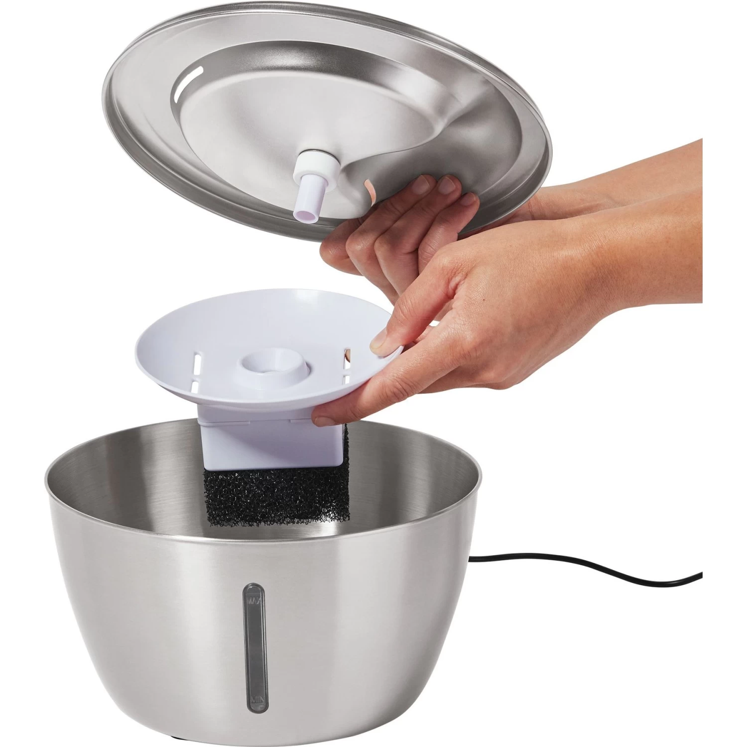 Frisco Stainless Steel Heart Dog & Cat Fountain Frisco Stainless Steel Heart Dog & Cat Fountain -Pet Supplies Shop 355816 PT3. AC SS1800 V1665174172