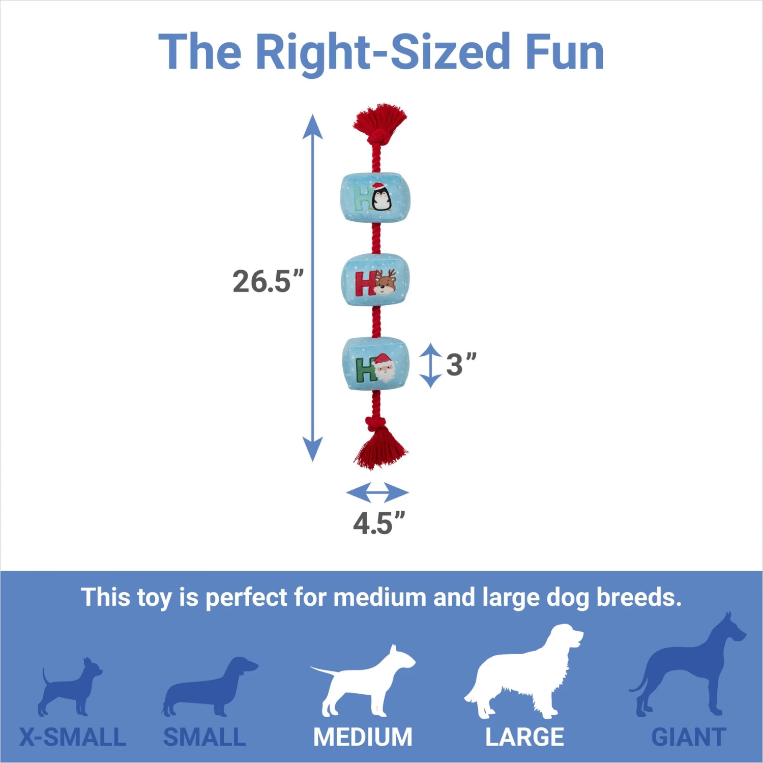 Frisco Holiday Ho Ho Ho Plush with Rope Squeaky Dog Toy Frisco Holiday Ho Ho Ho Plush With Rope Squeaky Dog Toy -Pet Supplies Shop 360954 PT1. AC SS1800 V1661347851