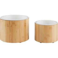 Frisco Elevated Non-Skid Bamboo Melamine Dog Bowl With Bamboo Stand -Pet Supplies Shop 363391 PT5. AC SS1800 V1657657268